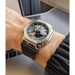 Đồng Hồ Nam Dây Nhựa Casio G-Shock GM-2100-1A Vỏ Thép Chính Hãng - GM-2100-1ADR Carbon Core