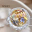 Làm móng tay Chất liệu hoa khô Mix Match Fresh Five-Petal Flower Monet Garden Đá tinh tế Trong suốt Hoa khô Trang sức móng tay Narcissus