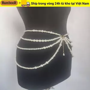 Dây thắt lưng BAMBOOB, Trang sức cơ thể tua rua Y2K, Nhân vật sang trọng Chơi nhiều lớp Thắt lưng nữ
