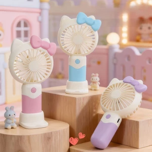 Quạt USB cầm tay 3 mức độ gió mang đi du lịch hình nơ siêu dễ thương LOVELYHOUSE QUATNO592
