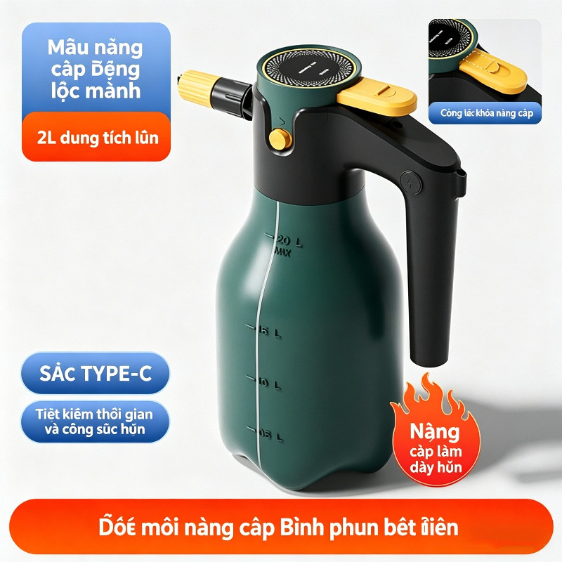 Máy phun bọt rửa xe ,Bọt ô tô chạy bằng pin,Súng phun bọt khí nén, vòi phun thích hợp cho ô tô và sân vườn.