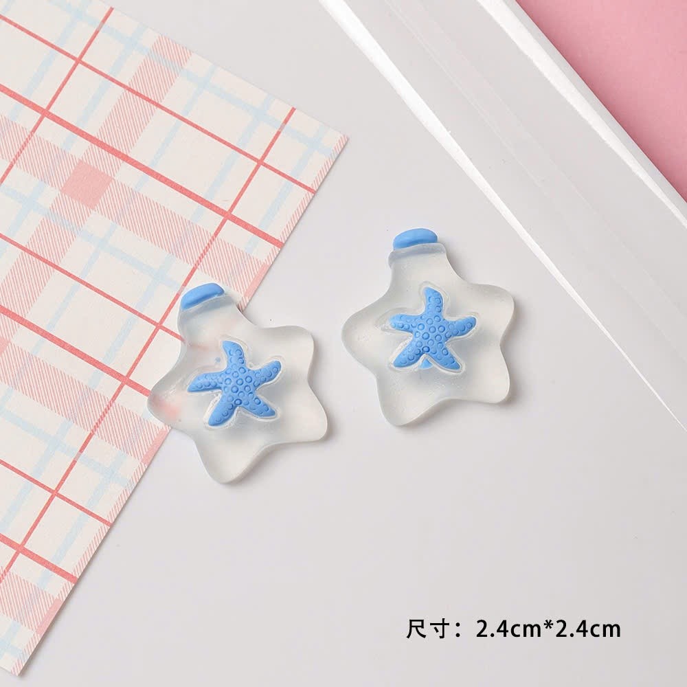 Set Charm Gắn Dép Đại Dương Pastel Cá Heo Sao Biển Siêu Cute 🌊🐬 Charm Resin Cao Cấp Phong Cách Biển Mùa Hè