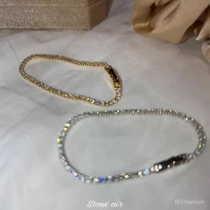 Vòng tay Zircon sáng bóng, được thiết kế cho bé gái, trang sức cao cấp Starlight phong cách mỏng