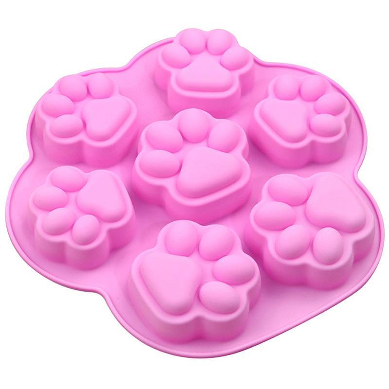 NS Khuôn Silicon Đáng Yêu Paw Ice Cube Xà Phòng Fondant Trang Trí Hình Silikon Khuôn NS