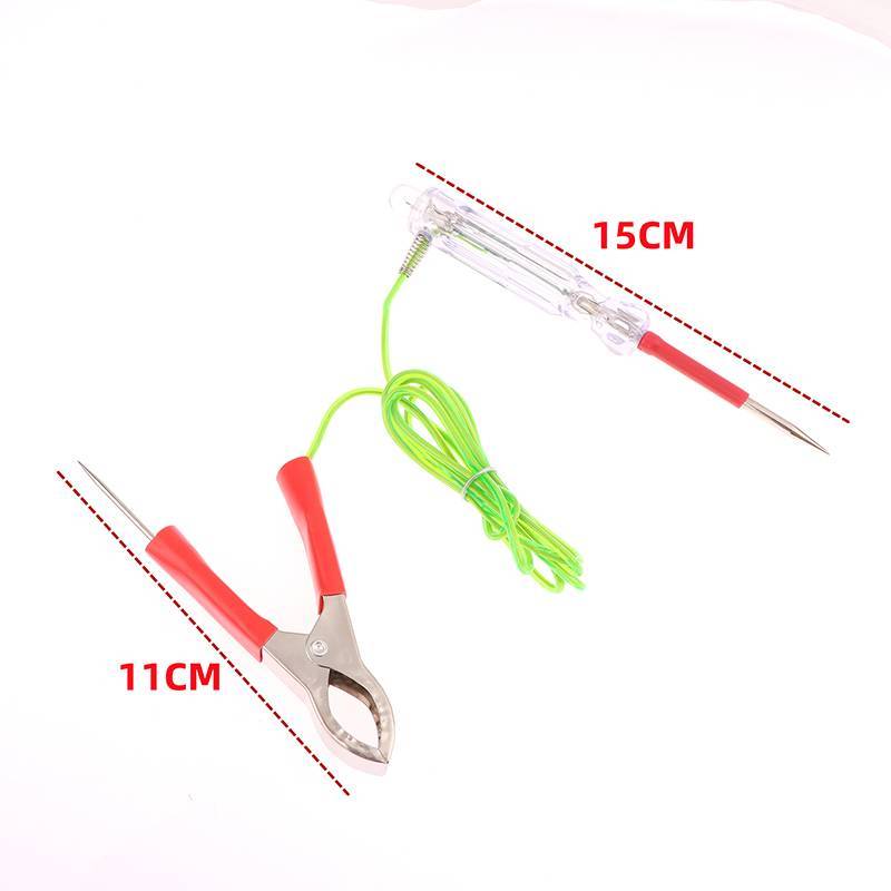 Newsmallbrains Sáng Tạo Và Thiết Thực 6-24V Đèn Thử Với Đầu Phun Kép 47 Inch Chống Đông Dây Cá Sấu Kẹp Ô Tô LED Circuit Test NSB