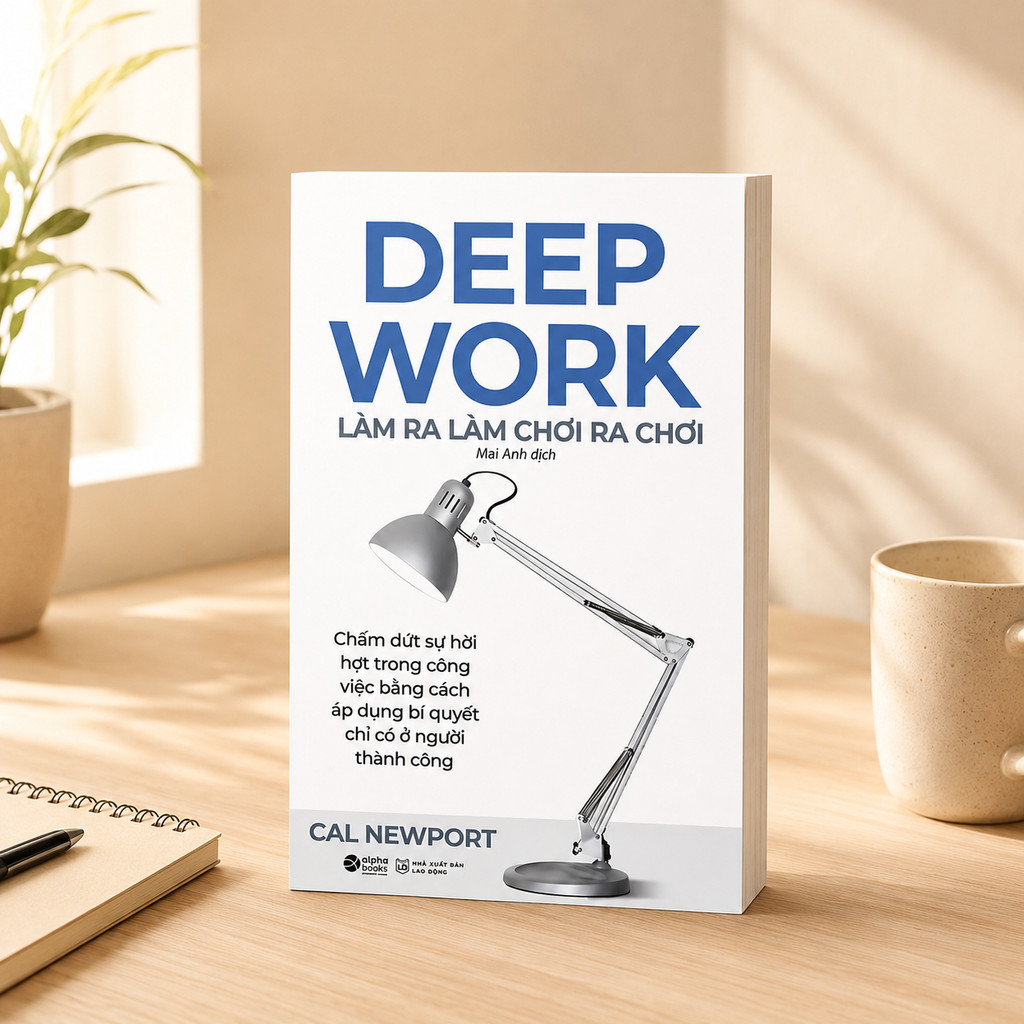 Sách - Deep Work - Làm ra làm chơi ra chơi - Cal newport (Alpha Books)