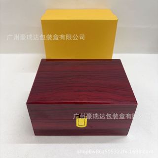 Đồng hồ đeo tay Hộp đóng gói Bề mặt sơn Đồng hồ gỗ nguyên khối Hộp trưng bày Hộp trang sức Hộp đồng hồ Sense Sơn vuông Hộp đồng hồ DMZL