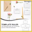4 Cái Trong Suốt PP Chữ Stencils Phong Bì Hướng Dẫn Giải Quyết Mẫu Cho Thẻ Lời Mời khxinggao