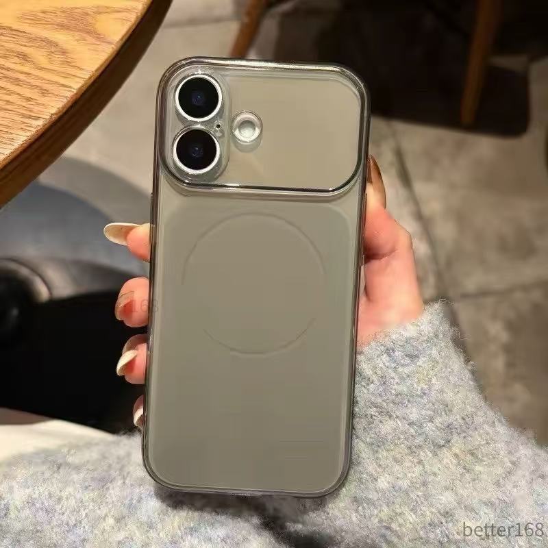 Ốp Lưng Trong Suốt Từ Tính Cho IPhone 17 16 15 14 13 12 Pro Max Bảo Vệ Camera Siêu Mỏng Chống Sốc Thời Trang
