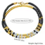 Vòng tay bohemian handmade từ thép không gỉ, thiết kế xếp chồng hai dây độc đáo IEUX