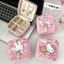 Dễ Thương Di Động Hộp Bảo Quản Trang Sức Mini Bông Tai Nhỏ Vòng Cổ Du Lịch Dung Tích Lớn Ngăn Hộp Trang Sức26042212