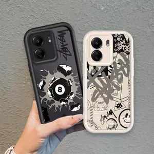 Ốp Lưng Cho Redmi 13C / POCO C65 Phim Hoạt Hình Silicon Bé Gái Vỏ Điện Thoại Mềm TPU Bi-a Xu Hướng Mắt Thiên Thần Chống Sốc Ốp Lưng