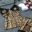 LUImo Bộ Đồ Ngủ ThờI Trang Thường Nhật Với Ren Khâu Da Báo In Gợi Cảm Cho Nữ