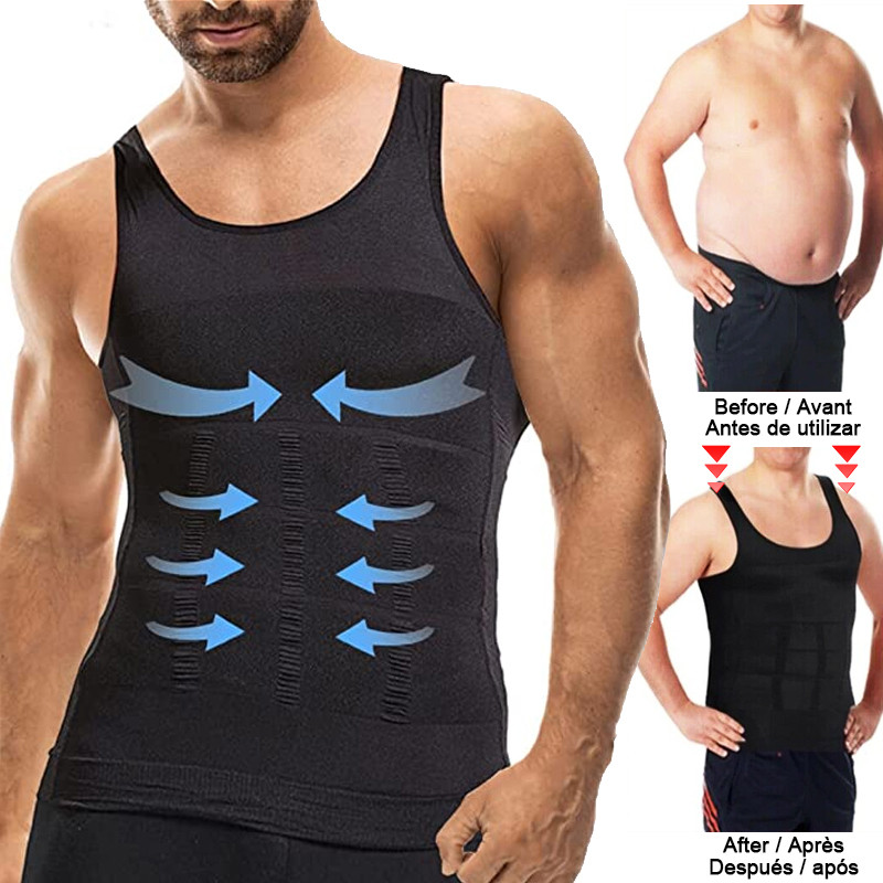 Nam Áo Shapewear Mát Mẻ Cho Tập Luyện và Kiểm Soát Bụng