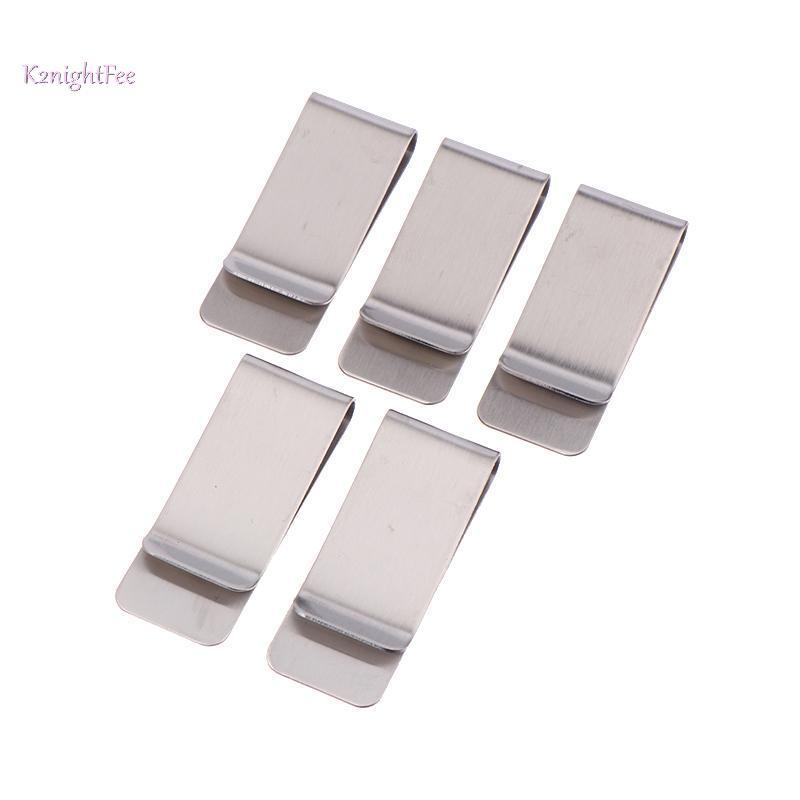 K2nightFee 5 Cái Đơn Giản Mỏng Kim Loại Kẹp Tiền Di Động Đa Năng Kinh Doanh Kẹp Thẻ Nam Ví Đựng Thẻ Kinh Doanh Ví Kẹp Tiền VN