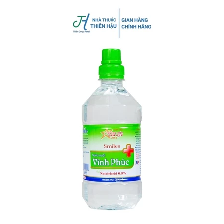 Nước Muối Sinh Lý Vĩnh Phúc 0.9% Súc Miệng Rửa Vết Thương 500ml/1000ml - Nhà Thuốc Thiên Hậu