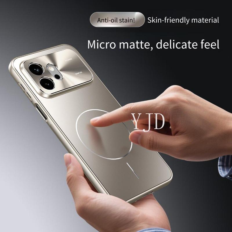 Ốp Lưng Cho Honor 600 Pro Mới Nâng Cấp Phần Cứng Họa Tiết CD Ống Kính Kim Loại Mờ Mặt Sau Chống Rơi Vỏ Điện Thoại