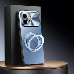Ốp lưng mạ điện Honor 600 Pro 360°Ốp điện thoại chống rơi giá đỡ xoay