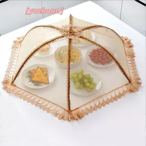 Vỏ Ăn Thoáng Khí Mới Có Thể Gập Lại Bàn Ăn Bao Đựng Thực Phẩm Chống Bụi Chống Côn Trùng Vỏ Rau Bao Dù
