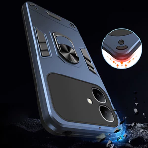 Dành Cho Infinix Smart 20 X6840 X6840B Vỏ Giáp Chắc Chắn Có Giá Đỡ Nhẫn Chân Đế Vỏ Bảo Vệ
