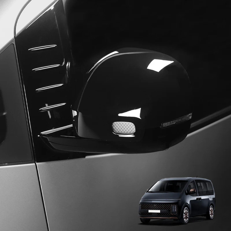 Phụ Kiện Ngoại Thất Sợi Carbon Gương Chiếu Hậu Ô Tô Trang Trí Bao Viền Cho Xe Hyundai Staria 2021-2026 Phụ Kiện