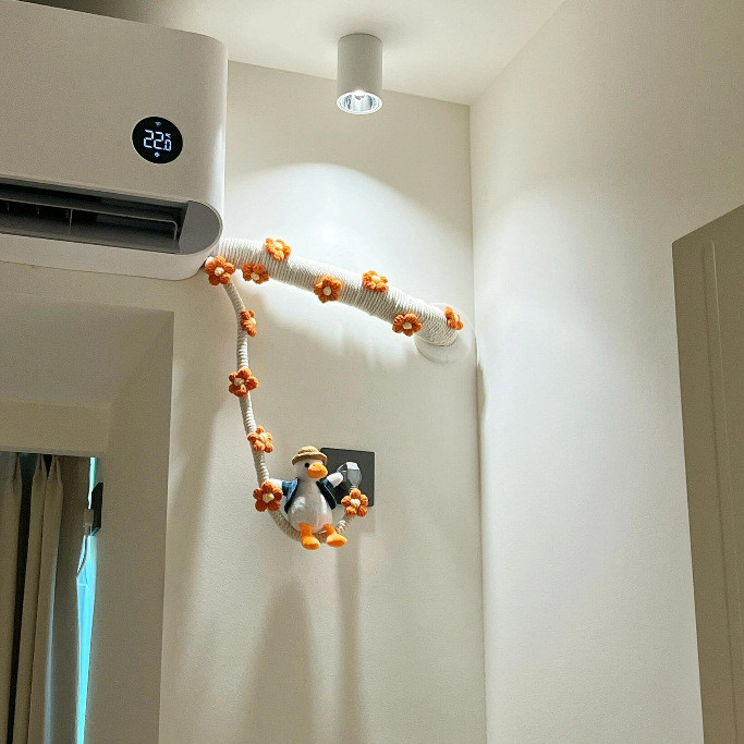 🌟Điều Hòa Không Khí Trang Trí Ống Chặn Xấu Xí Tiện Dụng Cụ Làm Đẹp Dây Gai Dây Gói Dễ Thương ME9R