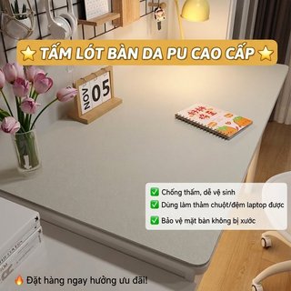Pu Da Để Bàn Thảm Laptop Miếng Lót Chuột Chống Thấm Nước Chịu Nhiệt Văn Phòng Bảo Vệ Nhà