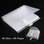 FAVORITEGOODS Nail Art Piece Storage Book, 40 / 80 Slots Solid Transparent Sticker Storage Book, Album Trống Dung Tích Lớn Thiết Kế Trang Trống Sách Album Đơn Giản