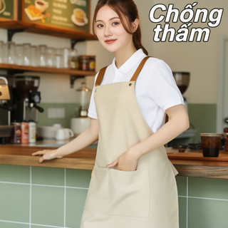 Tạp dề chống dầu chống thấm nước PVC Nhà bếp Yếm đầu bếp Máy chủ Unisex Túi có thể điều chỉnh