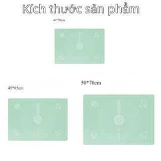 Thảm bột silicon Chống dính Thực phẩm Nướng bánh Nhào Thảm chống trượt Dễ dàng làm sạch Con lăn bánh ngọt