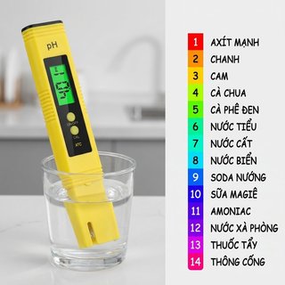 Máy đo PH kỹ thuật số Máy kiểm tra nước Đèn nền LCD Chính xác nhanh Hiệu chỉnh ATC Bể cá thủy canh