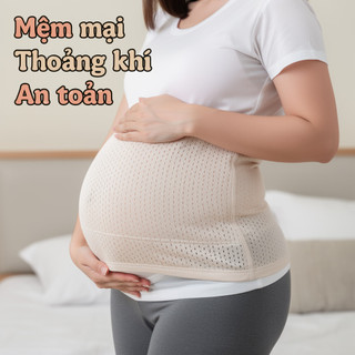 Mang Thai Bụng Hỗ Trợ Đai Bà Bầu Eo Nẹp Lưng Giảm Thoáng Khí Co Giãn Bụng Bảo Vệ