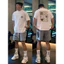 Áo Thun Nam Cotton 100% Chất Lượng Cao In Nhân Vật Hoạt Hình Phong Cách Streetwear Form Rộng Mát Mẻ