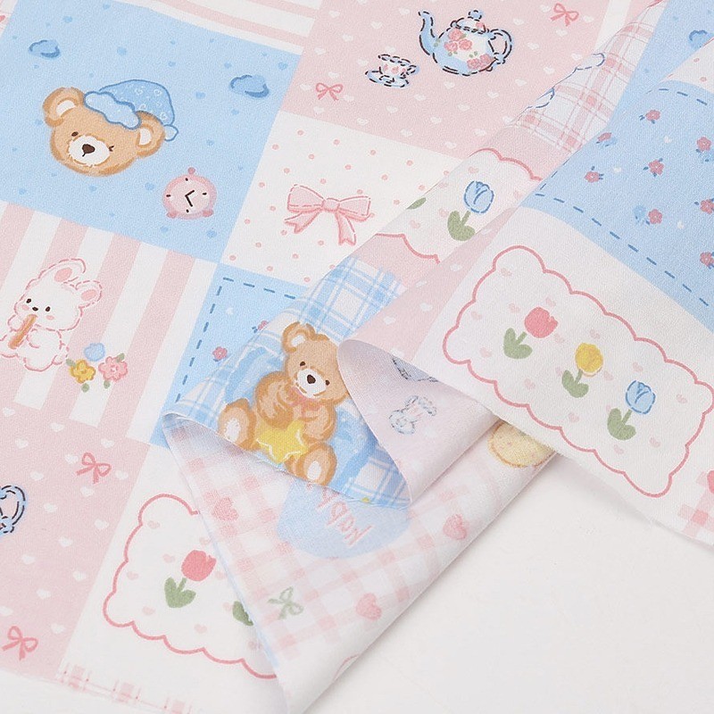 Phong Cách Mộc Mạc Nguyên Chất Cotton In Hoa Vải May Trẻ Em Váy Chăn Ga Gối Rèm Và Handmade DIY Quần Áo Vải TJ11054