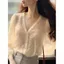 Đầm off-white cổ chữ V ren nữ cao cấp