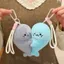 Móc khóa sang trọng PYCOU, Túi sang trọng từ tính Charm, Phim hoạt hình di động Hugging Seal Nam châm tủ lạnh