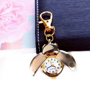 Bọ Rùa Móc Khóa Đồng Hồ Bỏ Túi Trẻ Em Nhỏ Hoạt Hình Dễ Thương Bé Trai Bé Gái Học Sinh Tiểu Học Đồng Hồ Treo Tường Thông Thường