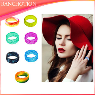 Thời Trang Punk Dạ Quang Nhẫn Phát Sáng Trong Bóng Tối Đám Cưới Nhẫn Huỳnh Quang Cho Nữ Trang Sức Nam Tặng