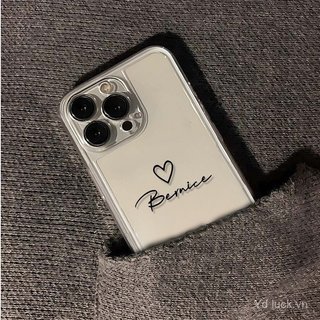 Ốp điện thoại trong suốt thời trang hợp thời trang sáng tạo tiếng Anh Thích hợp cho iPhone 17promax / 15pro / 16 / 12 / 11pro / xsmax / 14pro / 13promax Vỏ chống va đập