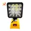 Đèn cắm trại LED 4 inch không dây, dùng pin 18V Li-ion, đèn pin dự phòng khẩn cấp, ánh sáng floodlight di động