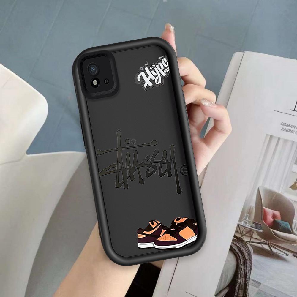 Ốp Lưng Cho Realme C20 C20A C11 2021 Hoạt Hình Silicon Phụ Kiện Vỏ Điện Thoại Mềm TPU Tình Yêu Xu Hướng Giày Thiên Thần Mắt Chống Sốc Ốp Lưng