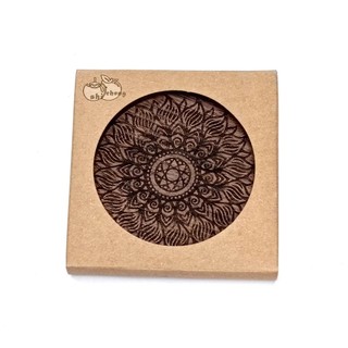 Gỗ Chắc Chắn Bắc Mỹ Đen Quả óc chó Cà Phê Coaster Cốc Gỗ Cách Nhiệt Miếng Lót Chống bỏng Bàn Ăn Gốm Gỗ