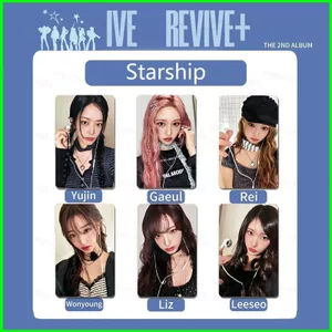 HT3 6 Cái / bộ IVE LOMO Card Yujin Album Dài Thứ Hai REVIVE + Bưu Thiếp Bộ Sưu Tập Ngôi Sao Ngoại Vi TH3