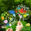Bigapple 5 Chiếc Mini Trong Suốt nk Quạt Cầm Tay Cho Trẻ Em DIY Thủ Công Và Sân Khấu Hiệu Suất RDG