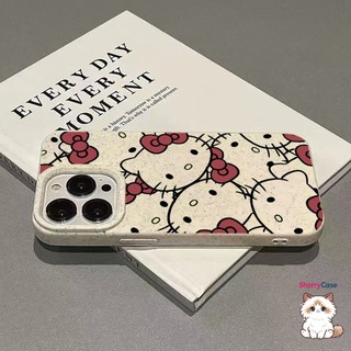 Ốp Lưng IPhone 16 13 11 15 12 14ProMax 7 8Plus XR X XS Max Kitty Bowknot Thân Thiện Với Môi Trường Có Thể Phân Hủy