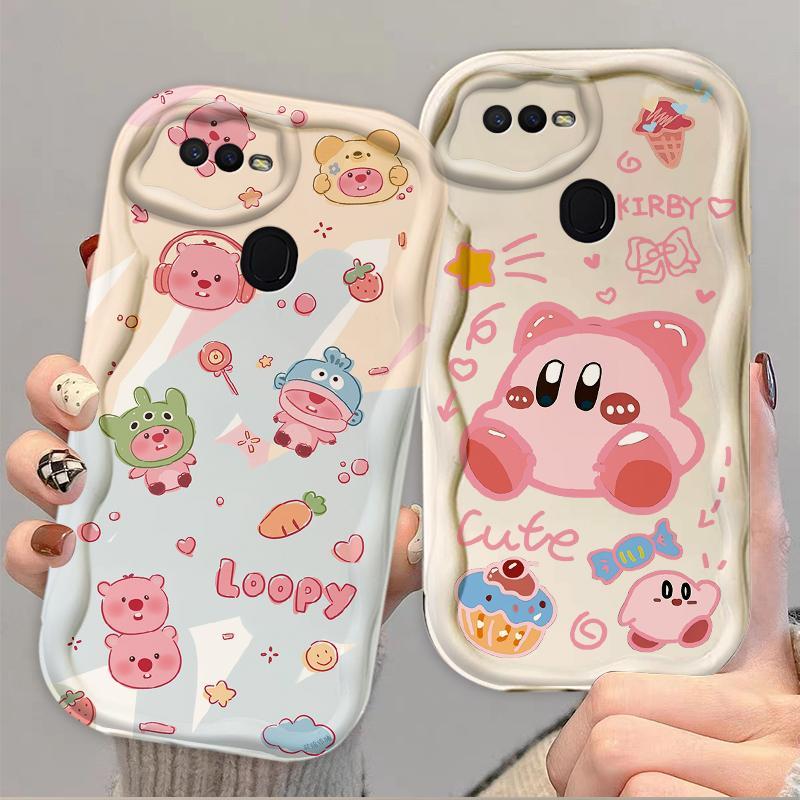 Thích hợp cho OPPO A5S A7 A12 F9 F9 Pro Phụ kiện 3D TPU mềm Loopy Kirby Vỏ điện thoại chống sốc