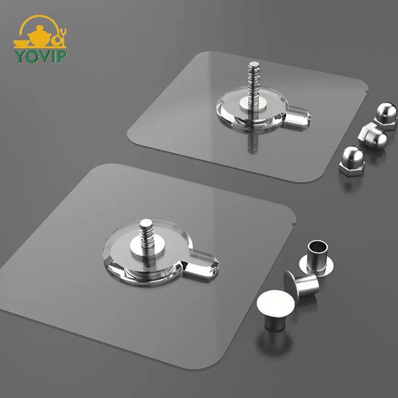 YOVIP Giá đỡ khung ảnh/poster, móc dính chắc chắn, chống thấm nước, dùng cho nhà bếp/phòng tắm, không khoan tường