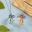 Phim hoạt hình sáng tạo Hoạt hình Brui Series Vòng cổ hợp kim Trang sức kim loại dễ thương