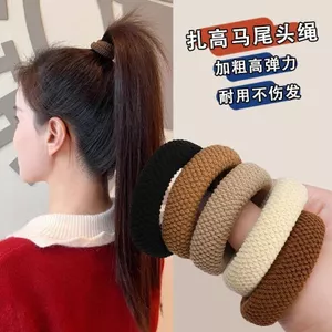 T Sang Trọng Đơn Giản Dây Buộc Tóc Nữ 2025 Đậm Mở Rộng Đuôi Ngựa Dây Buộc Tóc Co Giãn 03ZH
