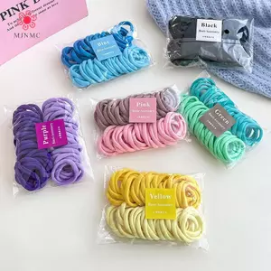 Nhẫn khăn MJnmc Không làm tổn thương Dây buộc tóc, Dây buộc tóc, Nhẫn tóc đàn hồi cao, Dây buộc đầu bé gái, Dây buộc tóc cho bé mới